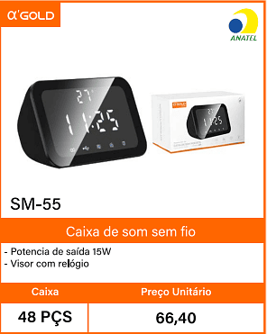 Caixa de som sem fio - Caixa 48 PCS Preco Unitario 66,40