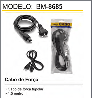 Cabo de Força 200PCS/CX Unid.CX: 3,60