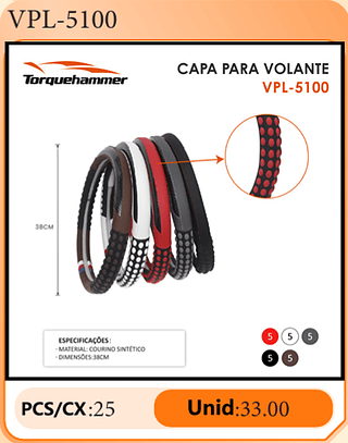 CAPA PARA VOLANTE PCS/CX:25 Unid:33.00
