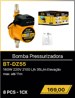 Bomba Pressurizadora 8PCS R$169,00