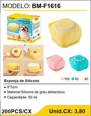 Esponja de Silicone 200PCS/CX Unid.CX: 3,80