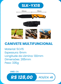 CANIVETE MULTIFUNCIONAL UNID. CX: R$ 128,00 PCS/CX: 45