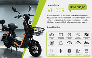 Moto Eletrica R$ 5400.00