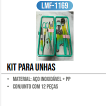 kit para unhas PCS/CX: 120 UNID. CX: r$ 22,00