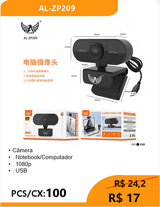 Câmera PCS/CX:100 R$ 17