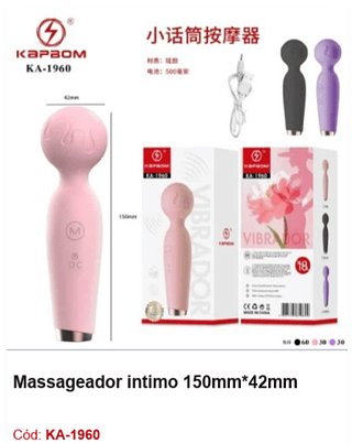 Massageador intimo 150mm*42mm R$ 24,3 PCS/CX: 90