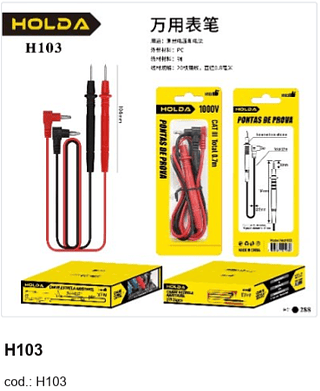 PONTAS DE PROVA R$ 2,52 PC/CX:288
