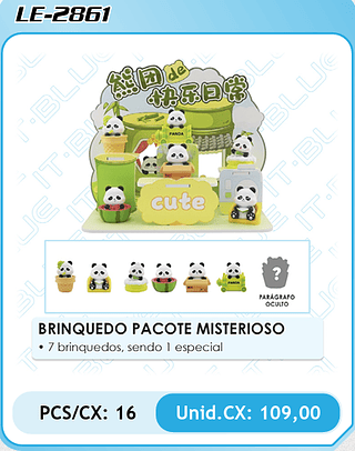 BRINQUEDO PACOTE MISTERIOSO PCS/CX: 16 Unid.CX: 109,00