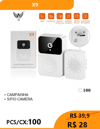 CAMPAINHA PCS/CX:100 R$ 28