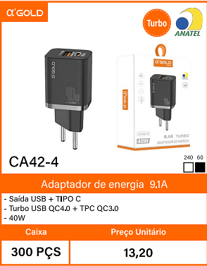 Adaptador de energia9.1A Caixa 300 PCS Preco Unitario 13,20