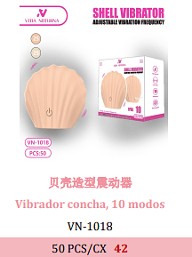 Vibrador concha, 10 modos 50 PCS/CX 42