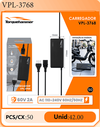CARREGADOR PCS/CX:50 Unid:42.00
