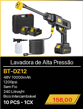 Lavadora de Alta Pressão 10PCS R$158,00