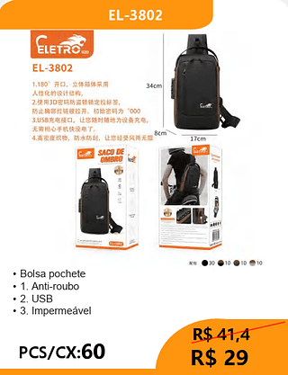 Bolsa Pochete PCS/CX:60 R$29