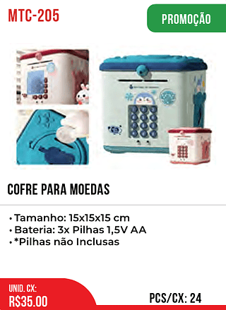 Cofre Para Moedas 24pç=35$