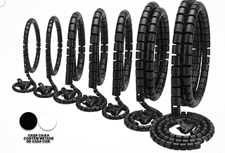 ORGANIZADOR DE CABOS 1 Metro – 20mm 200 PCTS - 1CX R$3,80