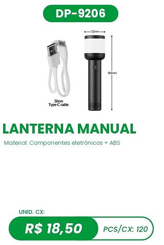 LANTERNA MANUAL120PÇ=18,5$