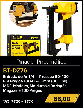 Pinador Pneumático 20PCS R$88,00