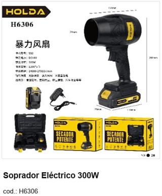 Soprador Eléctrico 300W R$ 99 PC/CX:20