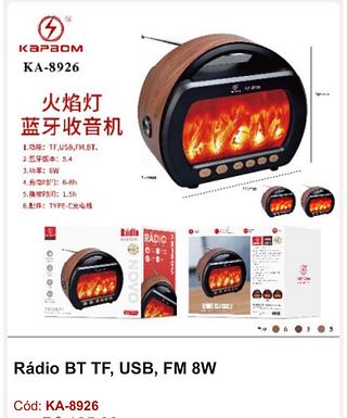 Rádio BT TF, USB, FM 8W por R$94,5 PCS/CX: 16