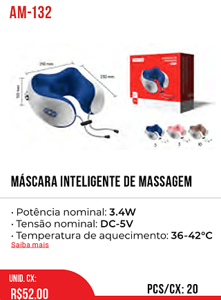 Máscara Inteligente De Massagem 20pç=52$