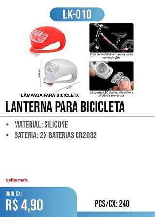 LANTERNA PARA BICICLETA 240PÇ=4,90$