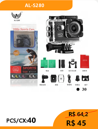 CAMERA PCS/CX:40 R$ 45