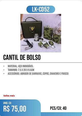 CANTIL DE BOLSO 40pç=75$