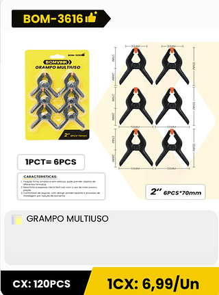GRAMPO MULTIUSO CX: 120PCS 1CX: 6,99/Un