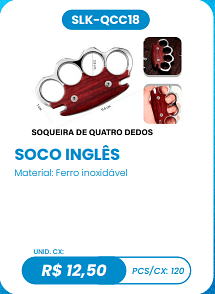 SOCO INGLÊS UNID. CX: R$ 12,50 PCS/CX: 120