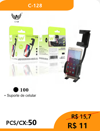 Suporte de celular PCS/CX:50 R$ 11