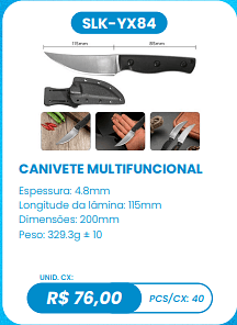 CANIVETE MULTIFUNCIONAL UNID. CX: R$ 76,00 PCS/CX: 40
