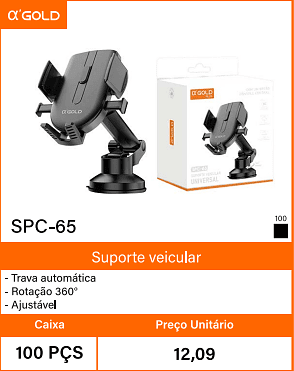 Suporte veicular Trava automatica - Caixa 100 PCS Preco Unitaric 12,09