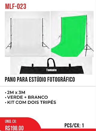 PANO PARA ESTÚDIO FOTOGRÁFICO 1pç=198$