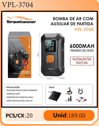 BOMBA DE AR COM AUXILIAR DE PARTIDA PCS/CX:20 Unid:189.00