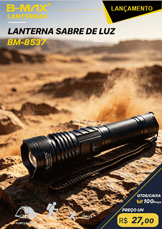 LANTERNA SABRE DE LUZ PCS:100 R$:27,00