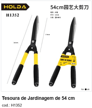 Tesoura de Jardinagem de 54 cm R$ 23,4 PC/CX:48