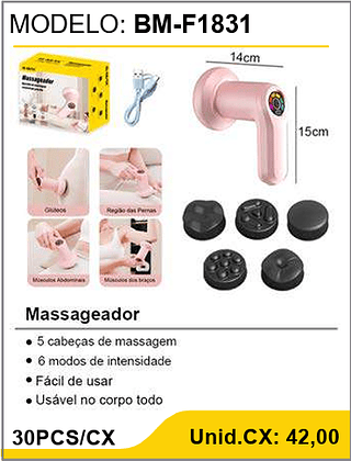 Massageador 30PCS/CX Unid.CX: 42,00