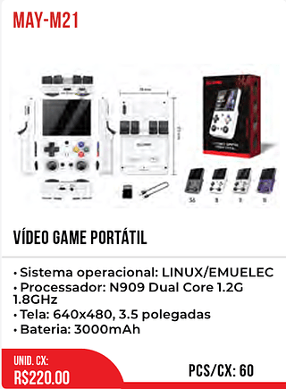 VÍDEO GAME PORTÁTIL 60pç=220$