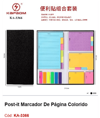Post-it Marcador De Página Colorido R$ 14,4 PCS/Cx: 100