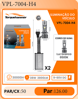 ILUMINAÇÃO DO VEÍCULO PAR/CX:50 Par:126.00