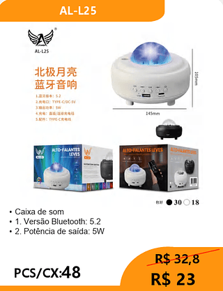 Caixa de som PCS/CX:48 R$23