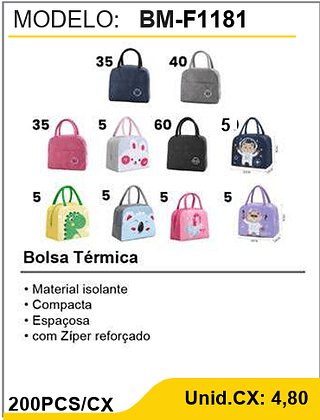Bolsa Térmica 200PCS/C X Unid.CX: 4,80