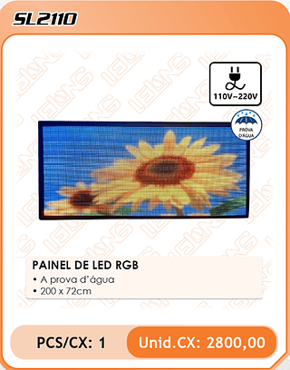 PAINEL DE LED RGB 1PÇ=2800$