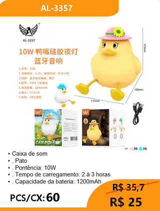 Caixa de som PCS/CX:60 R$25