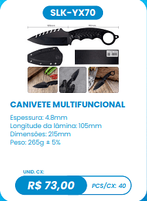 CANIVETE MULTIFUNCIONAL UNID. CX: R$ 73,00 PCS/CX: 40