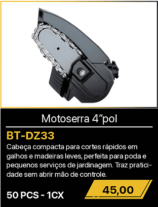 Motoserra 4”pol 50PCS R$45,00