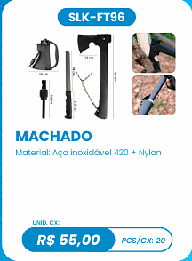 MACHADO UNID. CX: R$ 55,00 PCS/CX: 20