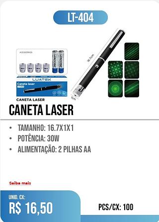 caneta laser 100pç=16,50$