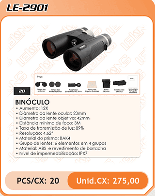 BINÓCULO 20PÇ=275$